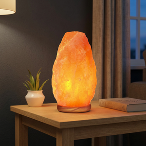 Lampe en sel de l'Himalaya 100% naturelle, style féerique, sculptée rose, avec variateur d'intensité, étanche, disponible en OEM - Product Image 1