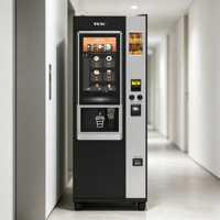 Distributore Automatico di Caffè Interattivo TCN con Schermo Pubblicitario da 22 Pollici, Macchina Completamente Automatica da Chicco a Tazza per Negozi e Attività Commerciali