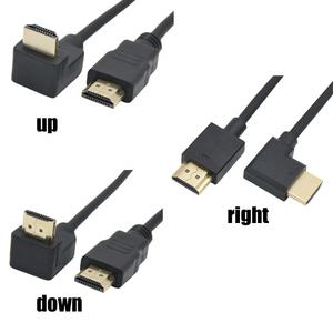 สายเคเบิล HDTV สายต่อแบบข้อศอก4K 90องศา <span class=keywords><strong>HDMI</strong></span> ขึ้นลงซ้ายมุมขวาตัวผู้ไปยัง <span class=keywords><strong>HDMI</strong></span> สายตัวผู้แบบตรงสำหรับ HDTV 4K - Product Image 2