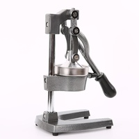 Handmatige citruspers van roestvrij staal, citroen-, limoen- en sinaasappelpers, behuizing van gietijzer en aluminiumlegering, slowjuicer-extractor
