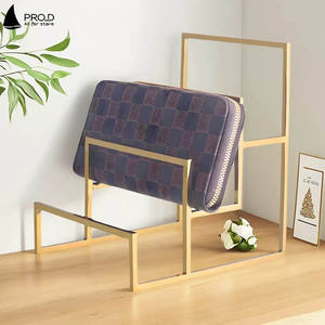 منصات عرض متدرجة راقية لمراكز التسوق ومتاجر الملابس، حامل عرض محافظ من الفولاذ المقاوم للصدأ - Product Image 3