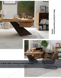 Scrivania singola persona capo nuova scrivania in legno massello creativo da <span class=keywords><strong>lavoro</strong></span> per uso ufficio - Product Image 6