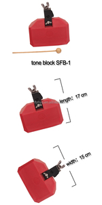 Campanaccio Rosso in Plastica con Martello, Strumento a Percussione Orff, Giocattolo Ritmico Montessori per Bambini, per Lezioni di <span class=keywords><strong>Musica</strong></span> e Spettacoli Teatrali - Product Image 4