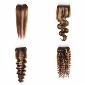 Chiusura Frontale 4x4 in Pizzo P4/27 Economica, Capelli Vergini con Cuticole Allineate, Lisci, con Doppia Trama a Macchina - Product Image 2