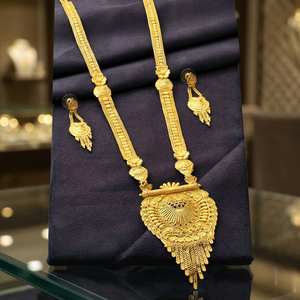 Wholesale 14K 18K 24K Micro Gold Plated Fashion Jewelry Set, Traditional Design Jewelry Set, Brass Micro Forming <b>Long</b> <b>Necklaces</b>. - Product Image 4