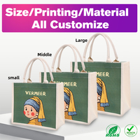 Sac fourre-tout en jute pas cher personnalisé d'usine Tongcheng OZIS Shopping Sac pochette en jute Grand sac en jute
