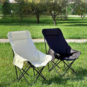 Silla Plegable <span class=keywords><strong>de</strong></span> Camping <span class=keywords><strong>de</strong></span> Lujo, Ligera, para Pesca al Aire Libre, Picnic, Playa, Jardín, Comedor, con Logotipo Personalizado - Product Image 2