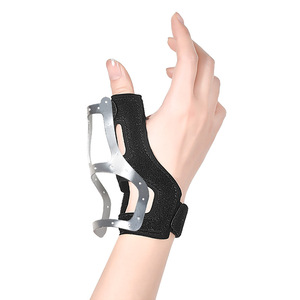 Protector de pulgar y muñeca, negro, ajustable, para alivio del dolor e inmovilización del pulgar - Product Image 1