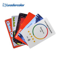 Carte NFC personnalisée passive pour avis clients, carte intelligente NFC PVC RFID pour vérification d'identité