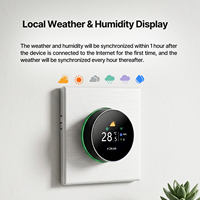 Termostato de habitación inteligente Tuya Wifi, bobina de ventilador programable de 2/4 tubos para sistemas HVAC, termostato programable para hogar inteligente