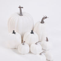 Décorations de table de Thanksgiving : Citrouilles en mousse réalistes et écologiques pour la récolte d'automne