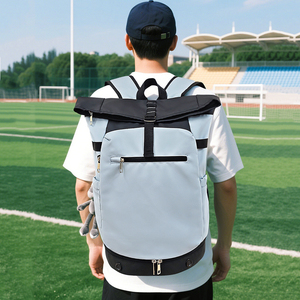 Customized <b>Large</b> Capacity Tennis Badminton Racket <b>Backpack</b> Travel Waterproof Casual Sports Bag for Men <b>Women</b> with Shoe Storage - Product Image 4