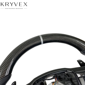 Volante Deportivo Kryvex para F150 2015-2021 de <span class=keywords><strong>Fibra</strong></span> de Carbono y Cuero - Color Personalizable - Product Image 4