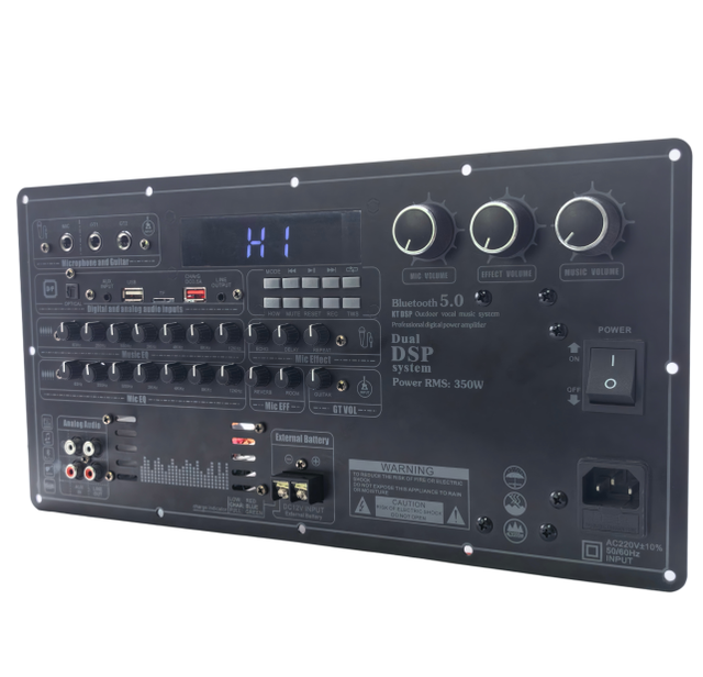 HN-AF2710 5.0 DSP Power Amplifier Board Single Channel Audio Amplifier with USB TF TWS Mic Guitar Input