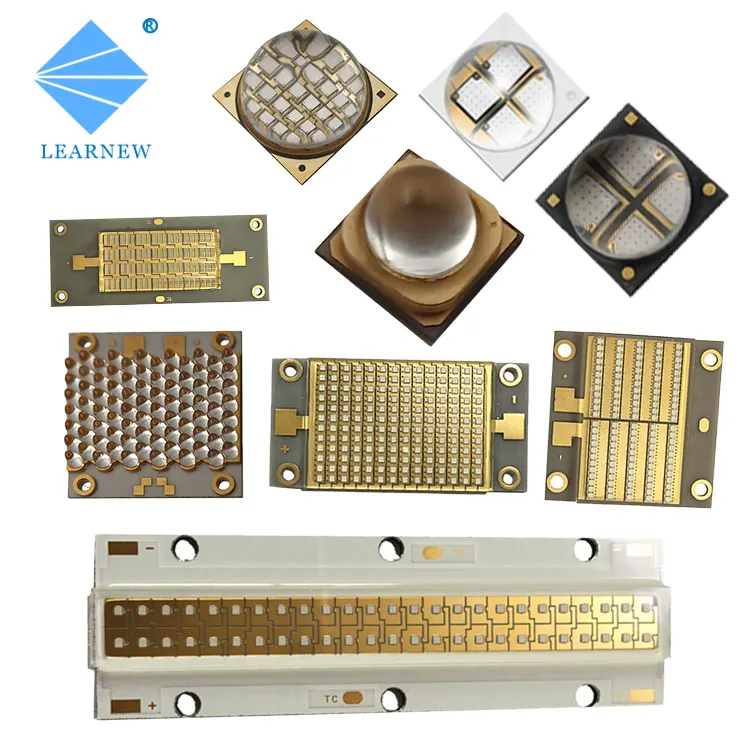 Chip LED UVA industri terkemuka 0.5 w-600 W, multi-panjang gelombang 365nm 385nm 395nm 405nm chip led uv untuk pasar penyembuhan uv