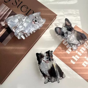 Pinces à cheveux en forme de chien, pinces à cheveux mignonnes pour cheveux courts et longs, pinces à cheveux en acétate de cellulose pour femmes, filles et amoureux des chiens - Product Image 3