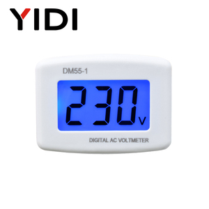 Voltímetro Digital DM55-1 com Display Plug <span class=keywords><strong>Socket</strong></span> Elétrico Potência AC 80-300V US EU Medidor de Voltagem LCD Retroiluminado - Product Image 1