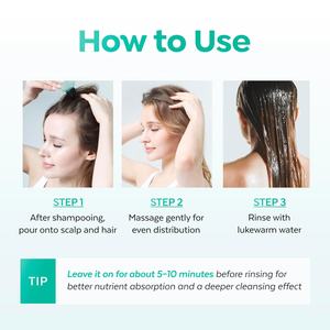 Champú Refrescante de Menta para el Cuero Cabelludo, Elimina la Acumulación de Residuos y Controla el Exceso de Grasa, Calmante y sin Olor, con Logotipo Personalizado - Product Image 6