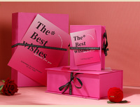 Boîte d'emballage personnalisée pour bijoux, boîte en forme de livre, boîte cadeau pour la Saint-Valentin, boîte cadeau d'anniversaire, boîte d'emballage haut de gamme pour parfums et rouges à lèvres
