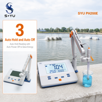 SYU PH200E -2.00-18.00pH Range pH Meter Portabel ORP mV Tester Presisi Tinggi Auto Hold Auto Power Off Monitor pH Akuakultur