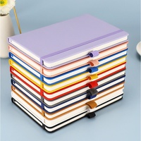 Carnet A5 A6 de haute qualité en gros, reliure PU, reliure parfaite, couverture rigide avec porte-stylo