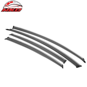 Viseras para ventanas de policarbonato con moldura cromada para Nissan Altima 13-18, juego de 4 piezas - Product Image 4