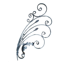 Balaustres de Hierro Forjado, Escalera en Espiral Decorativa, Accesorios de Hierro Fundido, Hierro Forjado con Superficie Antioxidante y Duradera