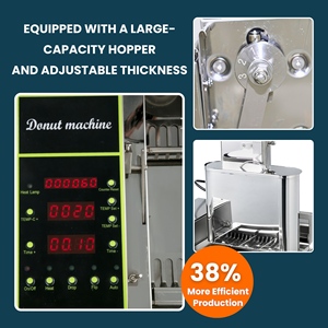 Vente chaude En Acier Inoxydable 2Kw Qualité Automatique Maker Haute Efficacité Économie De Travail Fry King Donut Machine Pour La Vente En Gros - Product Image 5