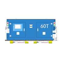 Vehículo Guiado Automatizado (AGV) OEM de 60 Toneladas con Navegación Magnética y Sistema Láser para Evitar Obstáculos, Robot de Almacén, Carro de Transferencia