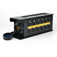12 voies 37P Stage Box 12 canaux XLR Audio Splitter Déconnexion rapide au ventilateur