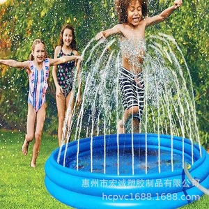 Piscine gonflable avec pulvérisateur d'eau, 120 cm, jeu extérieur pour enfants, équipement de natation et de baignade en PVC - Product Image 4