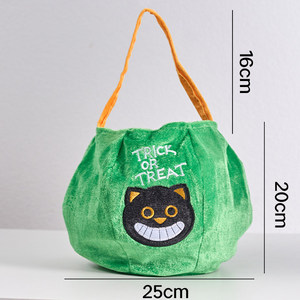 Sacs et paniers de bonbons d'Halloween pour enfants avec décorations de scène de citrouille, idéaux pour les cadeaux de fête, sacs à bonbons décoratifs personnalisables - Product Image 2