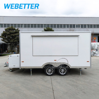 WEBETTER Remorque de camion de cuisine mobile miniature de 4 m entièrement équipée pour le café, la pizza, les burgers et la nourriture de rue