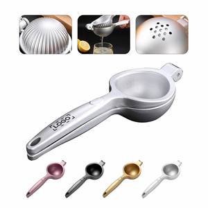 เครื่องคั้นน้ำผลไม้แบบแมนนวล โลโก้สั่งทำได้ ผลิตจากโลหะผสมสังกะสีแข็งแรงทนทาน คั้นมะนาว คั้นมะกรูด สำหรับครัว บาร์ ปาร์ตี้ ขายส่ง - Product Image 2