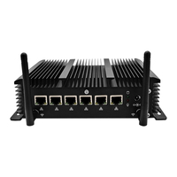 Faible puissance 2 Wifi 4 Usb Rs232 Com Port Pcie Box Case Industriales I3 12V 5A Rs232 Com Mini Pc industriel sans ventilateur 4G avec Ssd