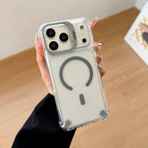 Suitable for iPhone 17 case, new lens stand, transparent full-cover shockproof phone case - Product Image 3
