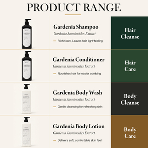 Ensemble d'articles de toilette Enroya Gardenia 388 ml, shampoing, après-shampoing, gel douche, lotion pour <span class=keywords><strong>le</strong></span> corps, extrait de gardénia, kit de salle de bain de luxe pour <span class=keywords><strong>hôtel</strong></span> - Product Image 3