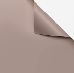 Papel de embalaje mate de plástico impermeable, color marrón sólido, elegante, para envolver flores, papel para flores, embalaje floral para regalos. - Product Image 1