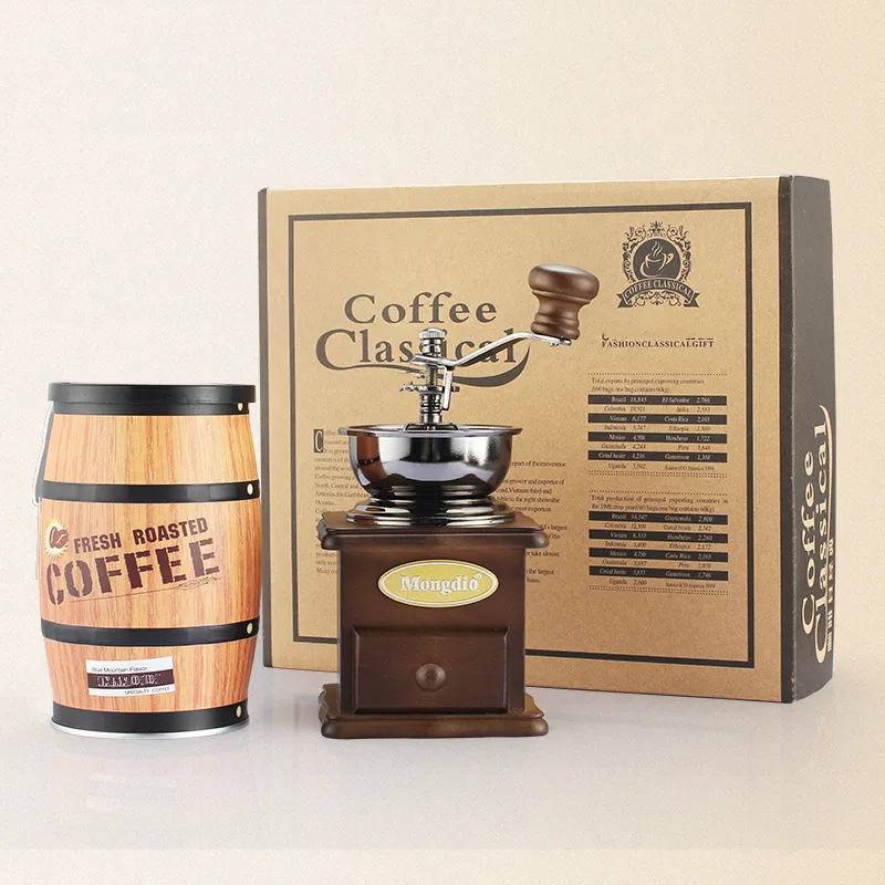 नेवेल खरीद पोर्टेबल औद्योगिक वाणिज्यिक हाथ मसाले चक्की गड़गड़ाहट मिलिंग कॉफी बीन निर्माता मैनुअल कॉफी Grinders के लिए बिक्री