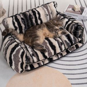 Pet <b>Sofa</b> Modern Rectangle <b>Dog</b> Cat <b>Beds</b> Eco-Friendly Anti-Slip Fashion Cat <b>Bed</b> Cave Thickened All Seasons Removable Washable Warm - Product Image 6