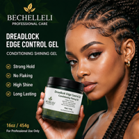 Gel Coiffant Fixation Forte 16oz pour Dreadlocks, Tresses et Cheveux Bouclés/Secs – Sans Alcool, Hydratant, Anti-Frisottis, Brillance Sans Effet Gras
