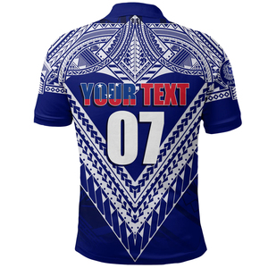 เสื้อโปโลผู้ชายโทอา ซามัว - ลายชนเผ่าโพลินีเซียน แขนสั้น คอปกติดกระดุม ทรงแอธเลติก ผ้าระบายความชื้น - Product Image 2