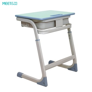 Modern Wood Plastic <b>Desk</b> Chair <b>Set</b> for Home Office and Primary School Workshop for Middle Children's Classroom Furniture Use - Product Image 5