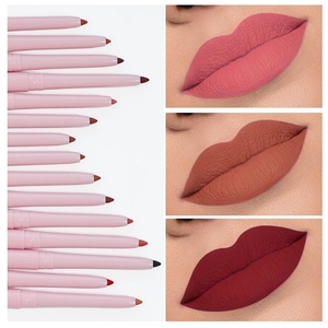 Delineador de Labios Cremoso Mate Personalizado MLM, Resistente al Agua, de Larga Duración, Marca Privada, Vegano, Color Rosa - Product Image 1