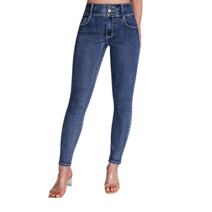 Jeans de pierna ancha de cintura alta para Mujer | Pantalones vaqueros rectos de ajuste relajado para ropa informal, de oficina y de calle - Product Image 1