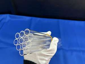 Großhandel anpassbare hochwertige klare Quarz-Rundglas-Reagenz gläser für Labor zwecke - Product Image 6