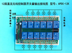 10-Channel <b>Wireless</b> <b>Controller</b> 10-Channel Relay Module 10-Channel Remote Control <b>Switch</b> APDC-10K - Product Image 2