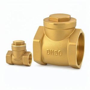 Clapet anti-retour horizontal en laiton DN15 DN50 fileté pour l'eau - Product Image 1