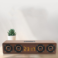 Vente chaude en bois de mode premium fort basse grand W8C BT haut-parleur haut-parleur intelligent