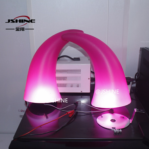 Nouveau Klaxon LED JSHINE en forme de cornes de démon pour Hino EG100 (1976-1990) – Remplacement pour motos à trois <span class=keywords><strong>roues</strong></span>, camions et SUV, modèle JX-Horn-02 Rose - Product Image 3